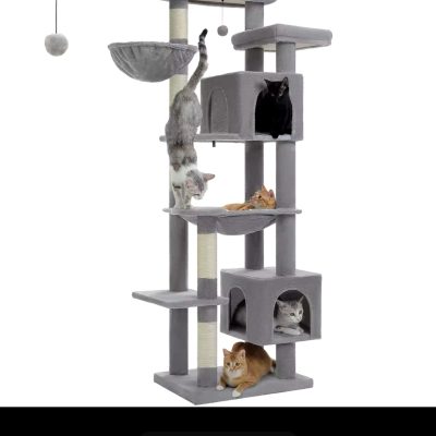 Grand Arbre à Chat Multi-Niveaux