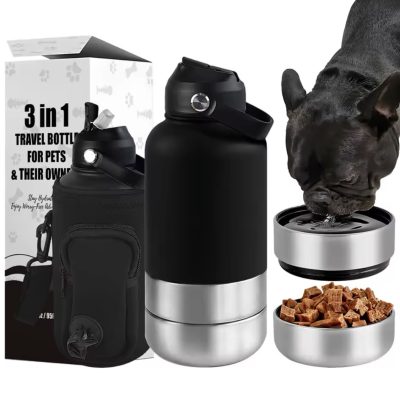 Gourde 3-en-1 en acier inoxydable