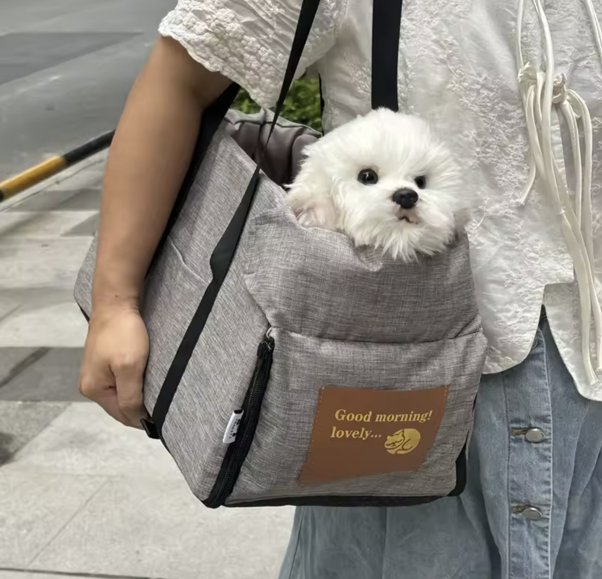 Siège auto central portable pour petits chiens et chats – Image 6