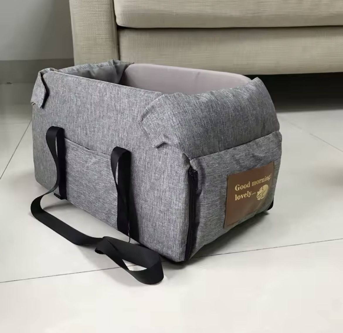 Siège auto central portable pour petits chiens et chats – Image 9