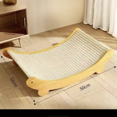 Lit griffoir en bois pour chats